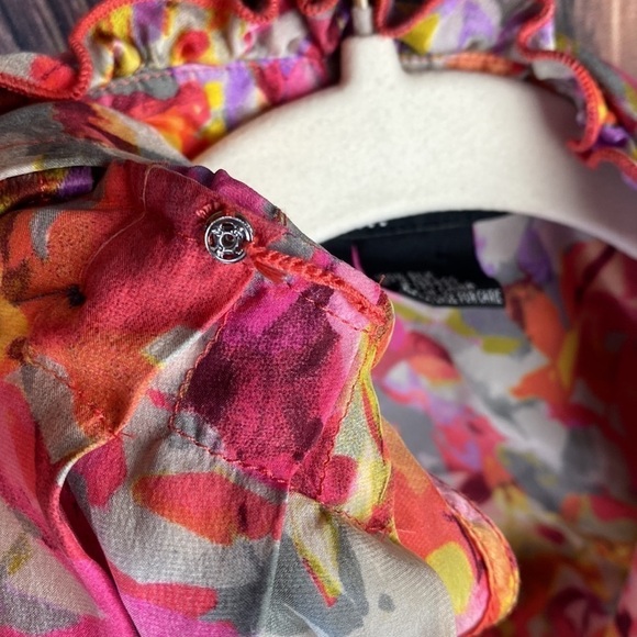 Beautiful Excetera Silk Floral Blouse- Size 2 - Picture 9 of 10
